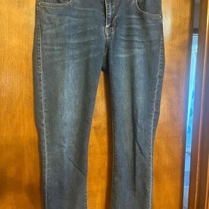 CAbi Dark Blue Straight Leg Jeans